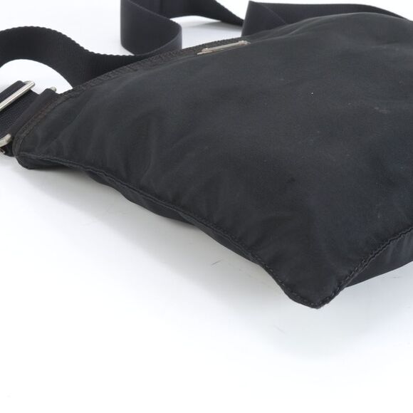 Prada Tessuto Nylon Triangle Logo Leather Shoulder Bag Crossbody Messenger Men - Picture 5 of 9